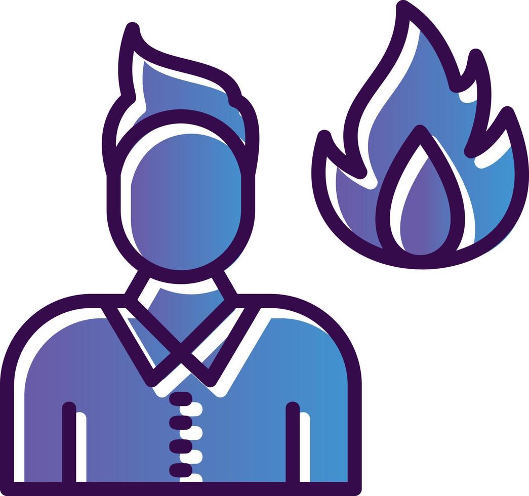 burn-out vector icoon ontwerp
