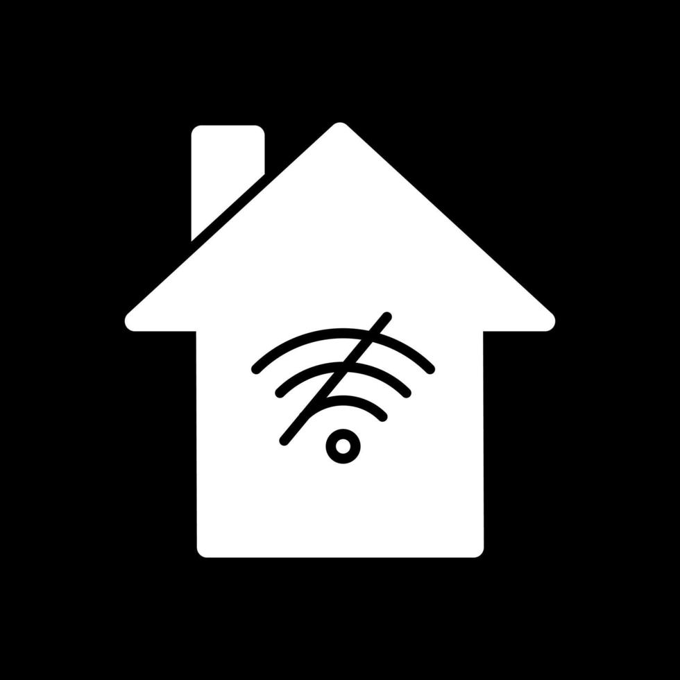 Nee Wifi huis vector icoon ontwerp