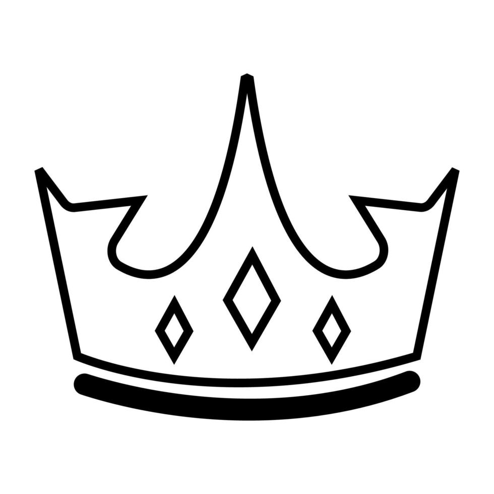 koningin icoon illustratie vector