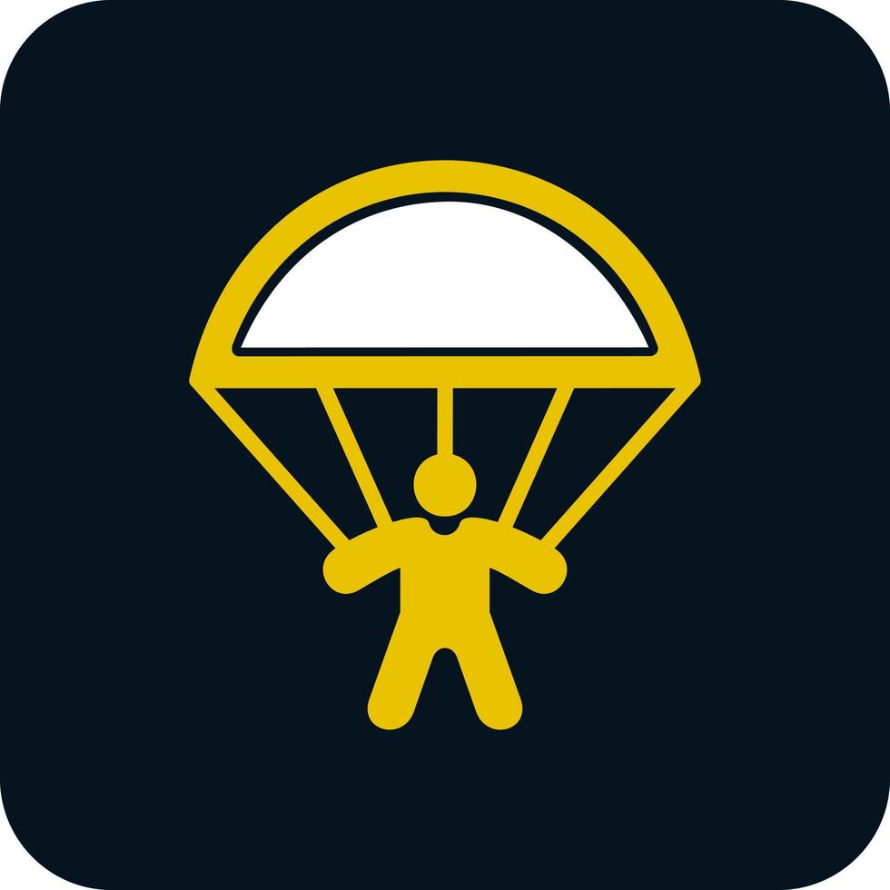 Parachutespringen vector icoon ontwerp