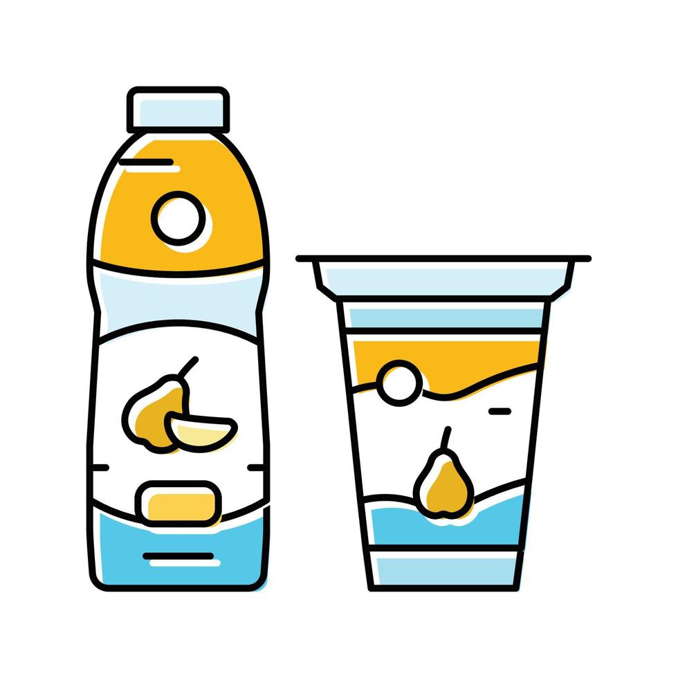 yoghurt melk Product zuivel kleur icoon vector illustratie