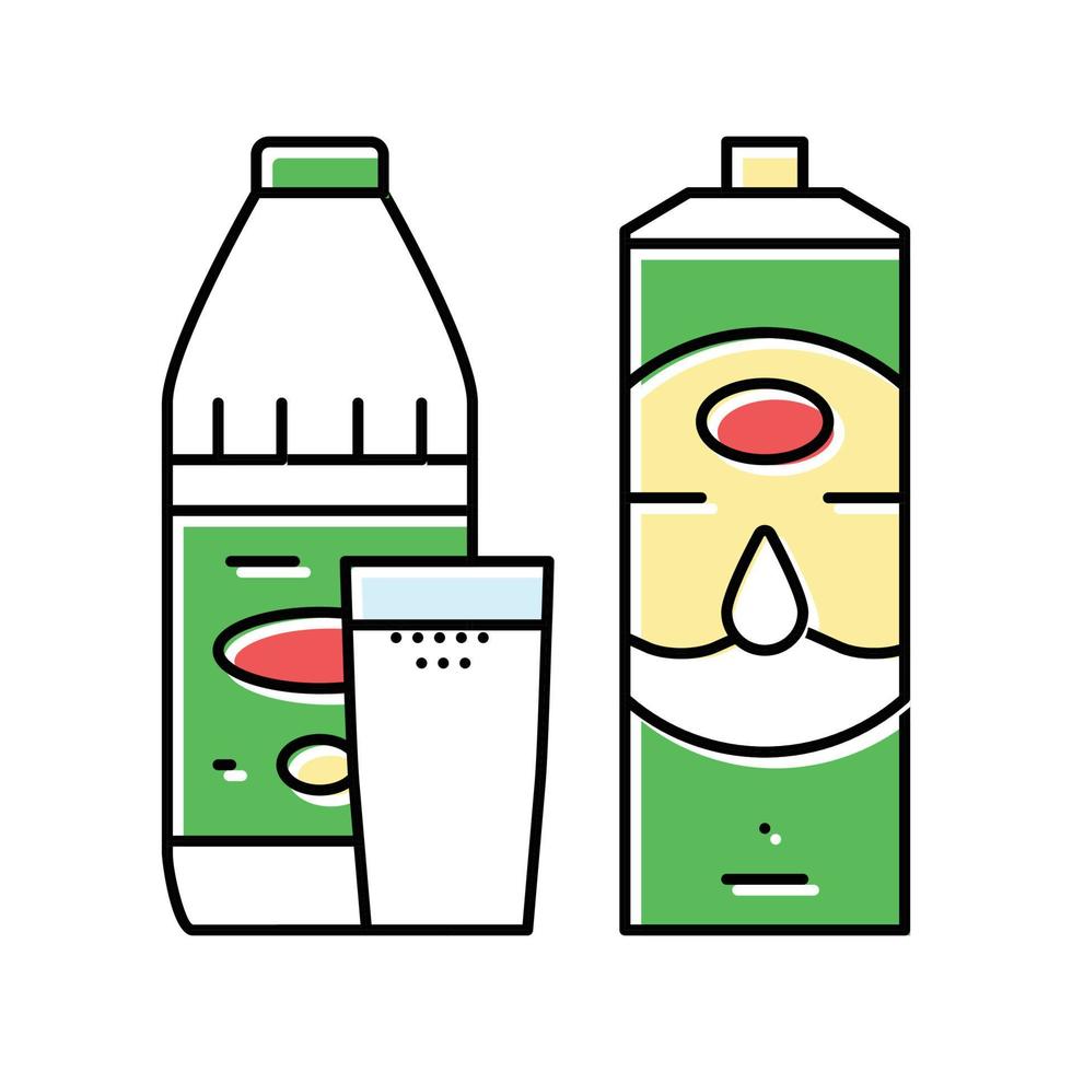 kefir melk Product zuivel kleur icoon vector illustratie