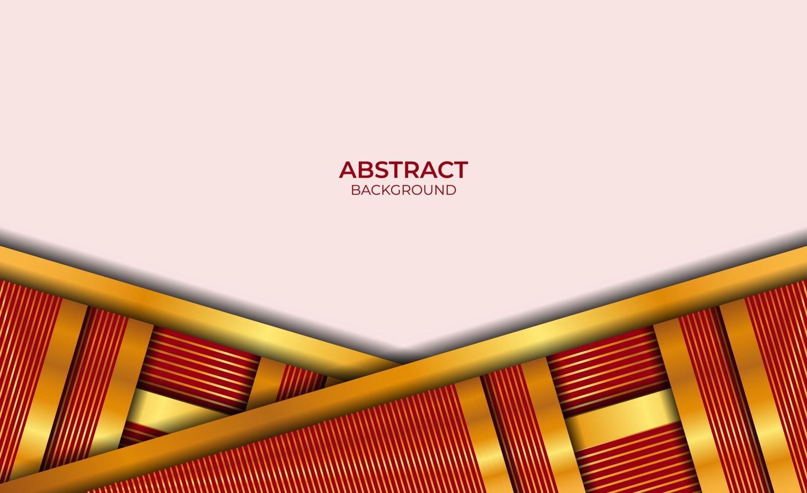 luxe abstracte rode en gouden stijl vector