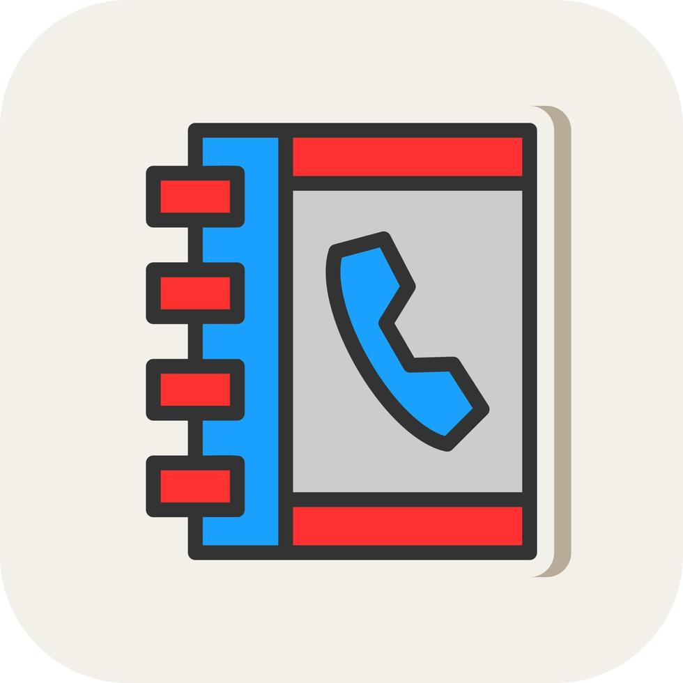 telefoon boek vector icoon ontwerp