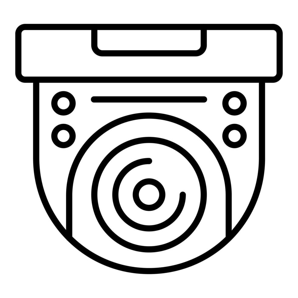 cctv camera pictogramstijl vector