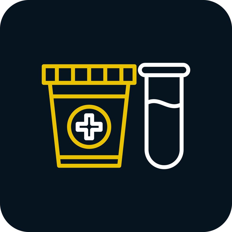 urine test vector icoon ontwerp