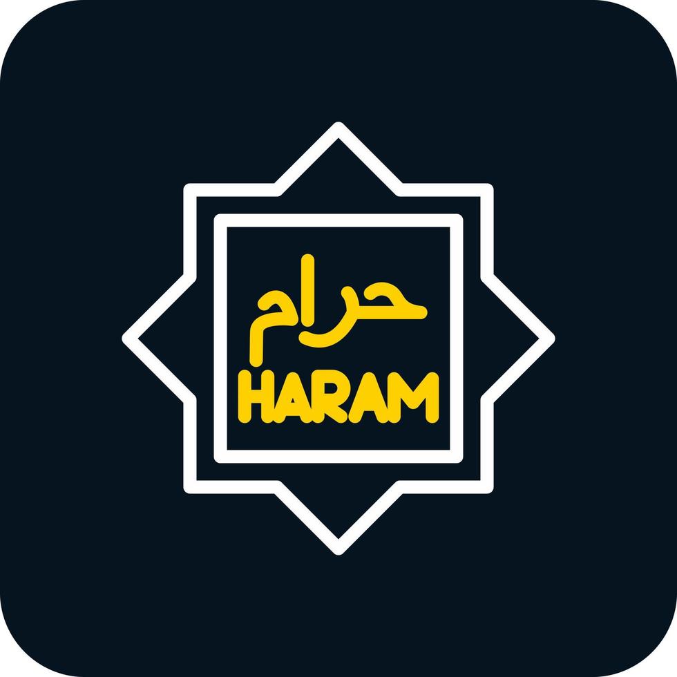 haram vector icoon ontwerp