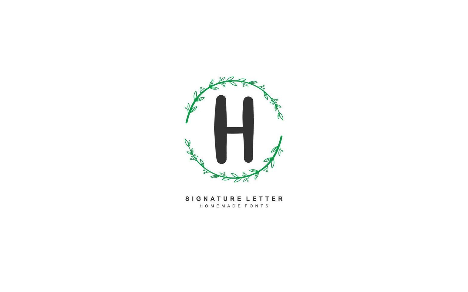 h schoonheid bloemen logo ontwerp inspiratie. vector brief bruiloft sjabloon ontwerp voor merk.