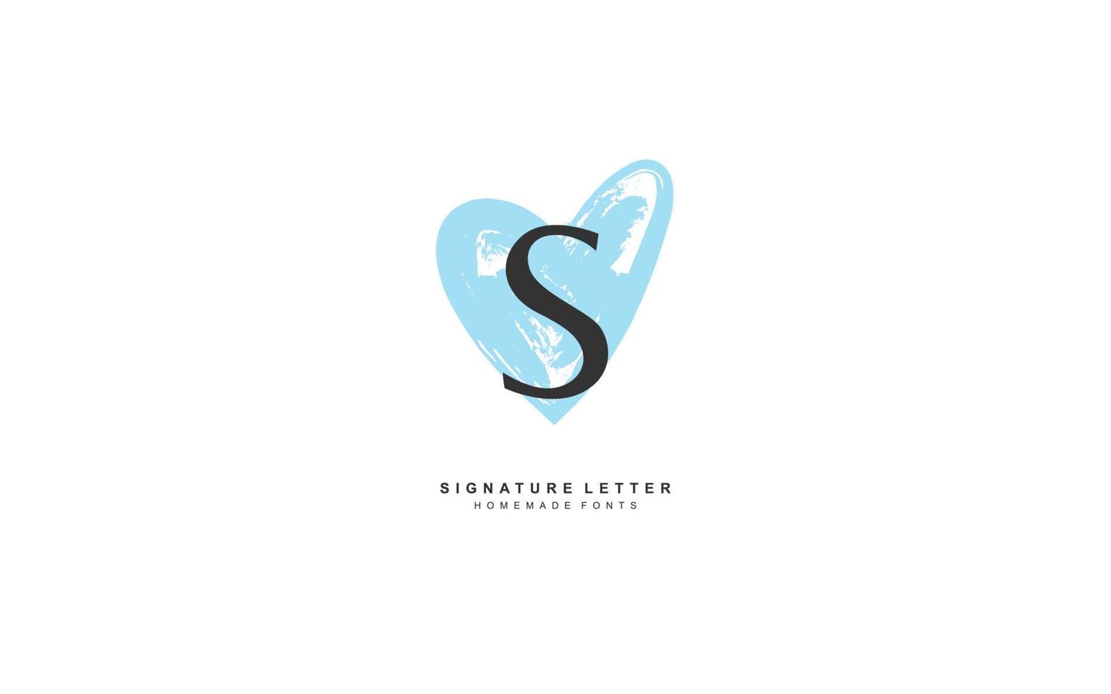 s liefde logo ontwerp inspiratie. vector brief sjabloon ontwerp voor merk.