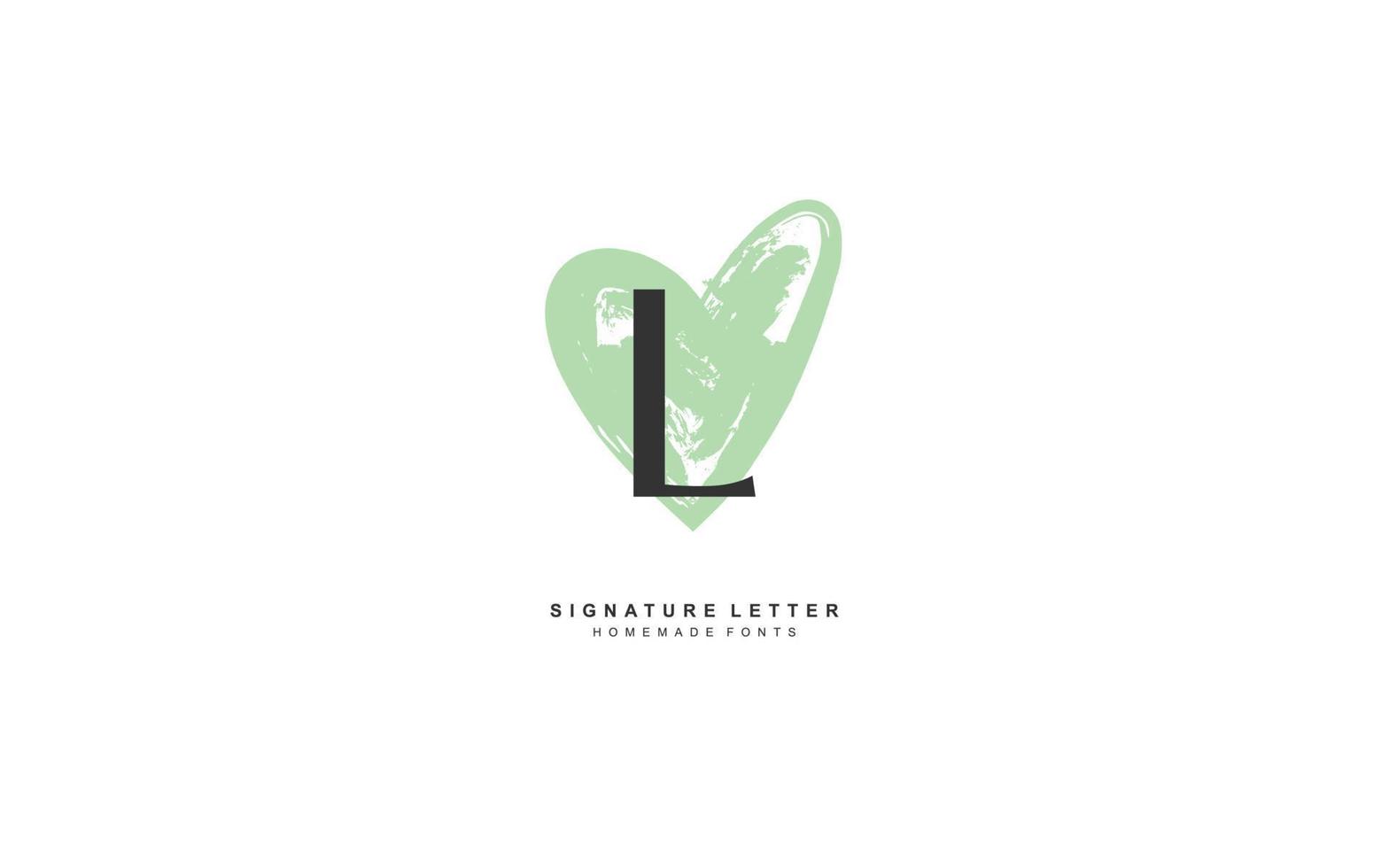 l liefde logo ontwerp inspiratie. vector brief sjabloon ontwerp voor merk.