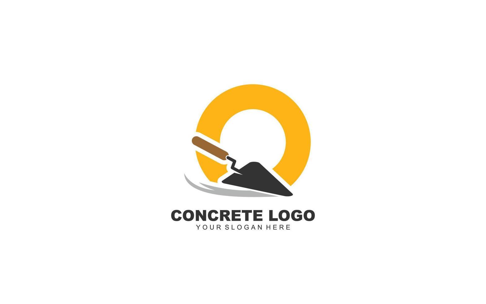 O bouw logo ontwerp inspiratie. vector brief sjabloon ontwerp voor merk.