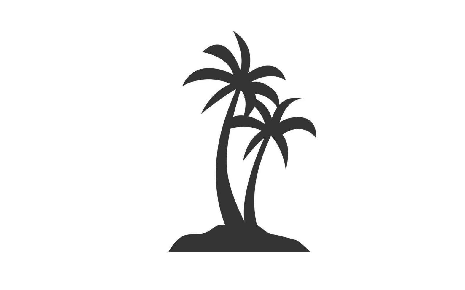 palm strand ontwerp vector met geïsoleerd voor uw sjabloon.