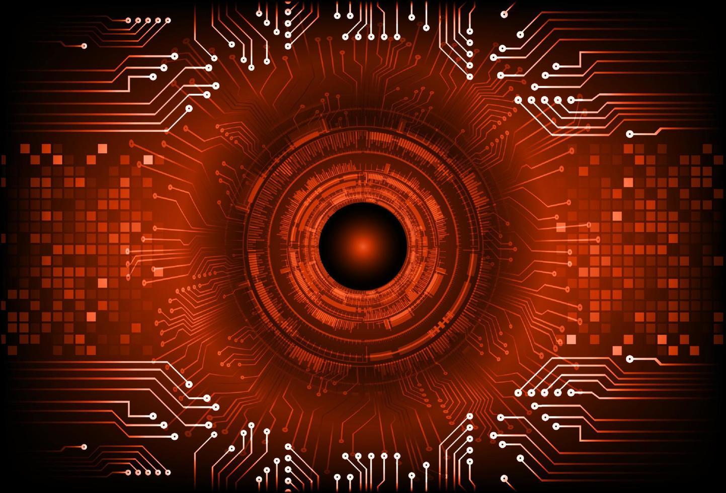 modern cyberveiligheid oog Aan technologie achtergrond vector