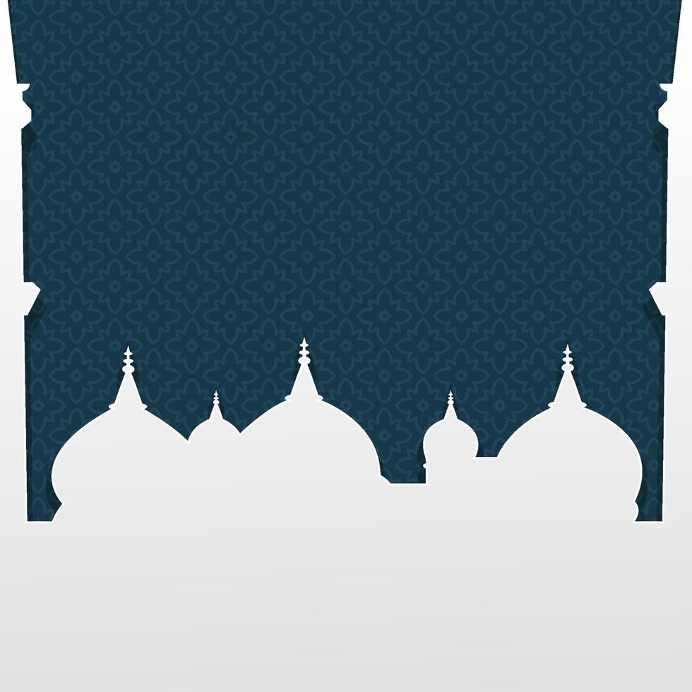 moskee vectorillustratie. islamitische viering ontwerpelement concept voor poster, kaart, banner, achtergrond. eps 10 vector