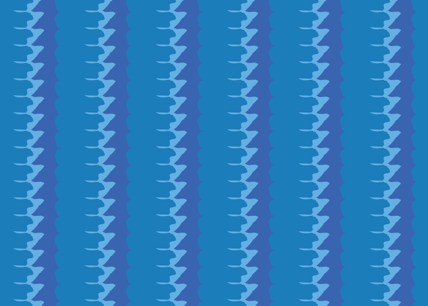 hand getrokken, blauw zigzag naadloos patroon vector