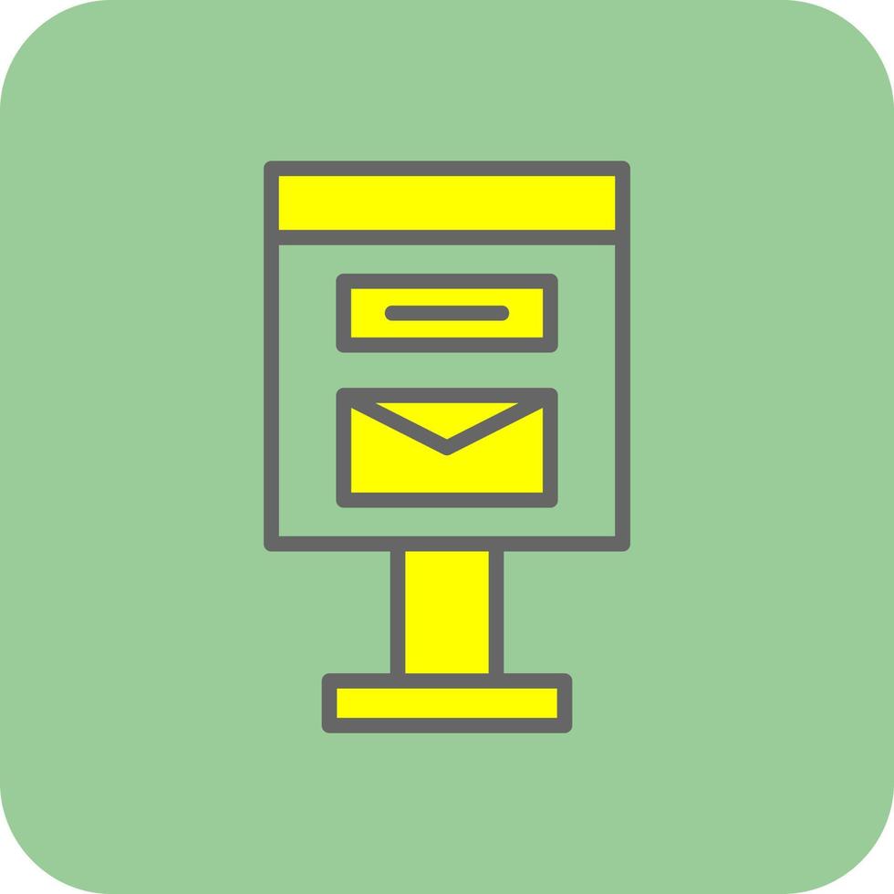 brievenbus vector icoon ontwerp