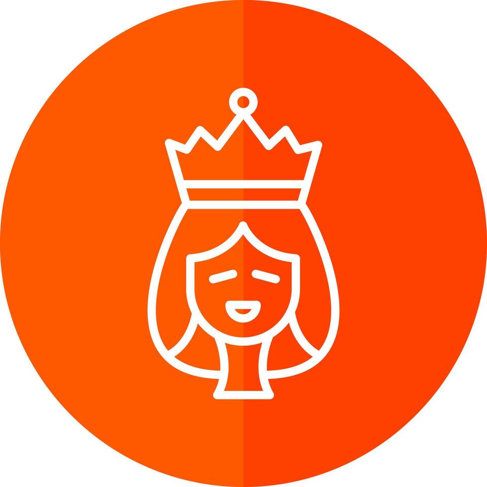 koningin vector icoon ontwerp