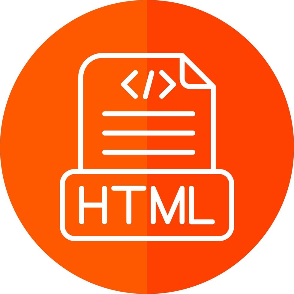 html het dossier vector icoon ontwerp