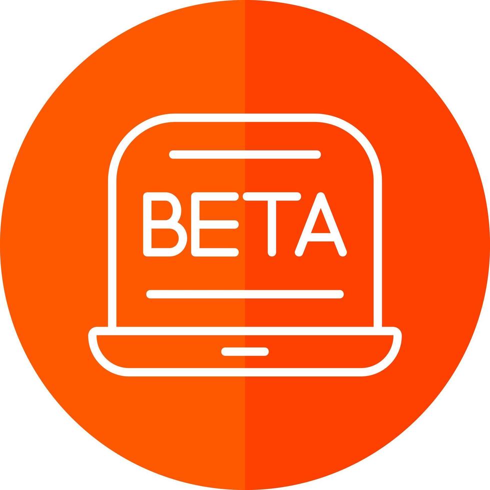 bèta vector icoon ontwerp