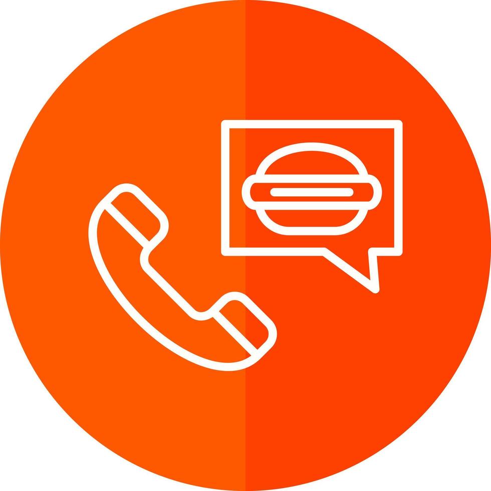 bestellen voedsel Aan telefoontje vector icoon ontwerp