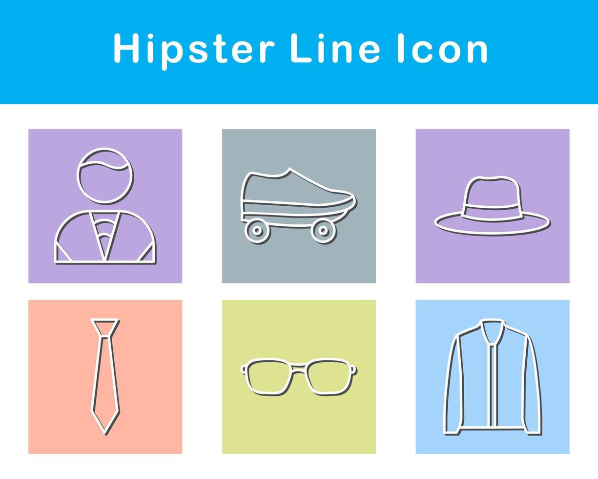 hipster vector icoon reeks