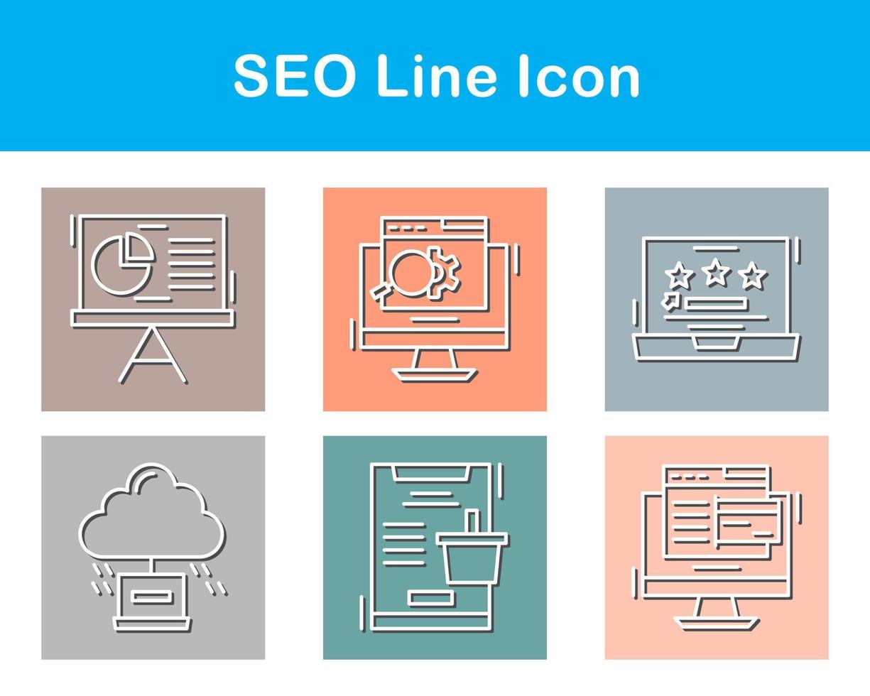 seo vector icoon reeks