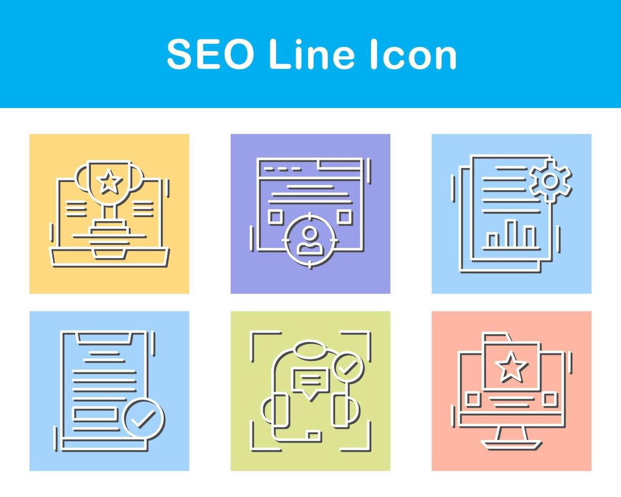 seo vector icoon reeks