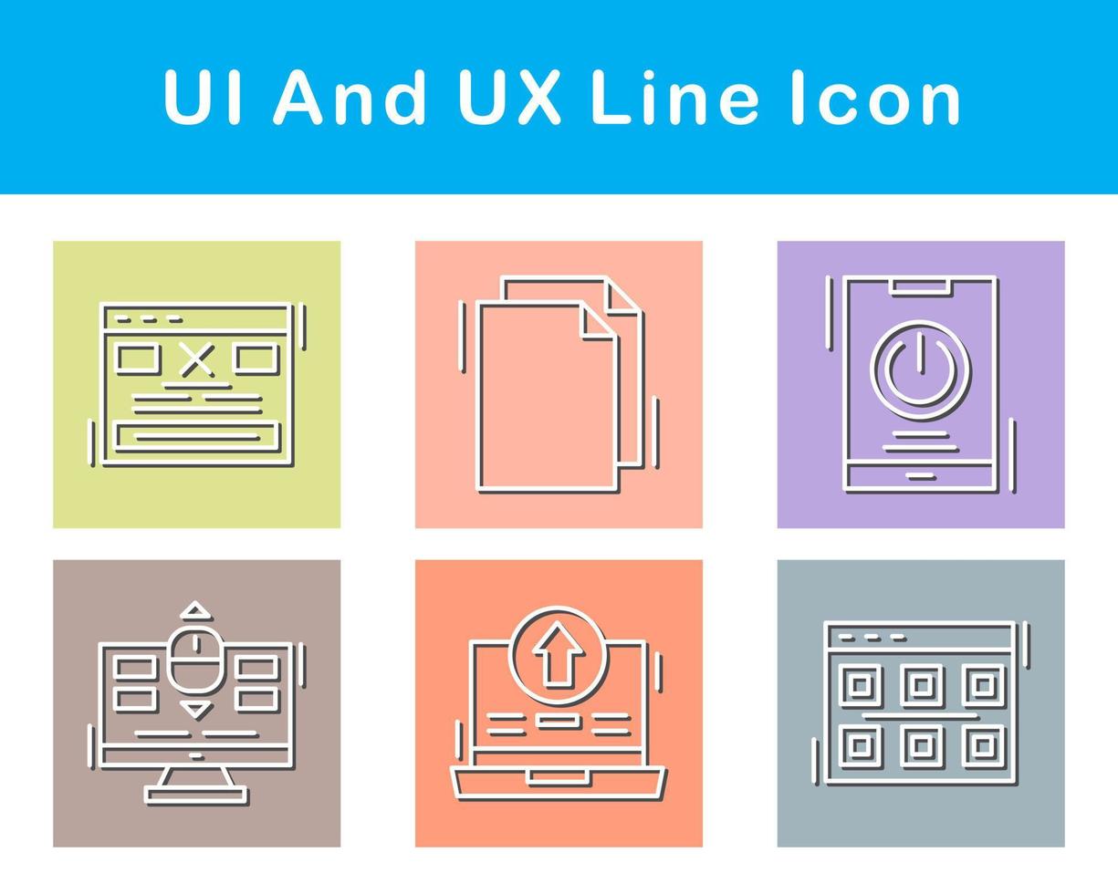 ui en ux vector icoon reeks