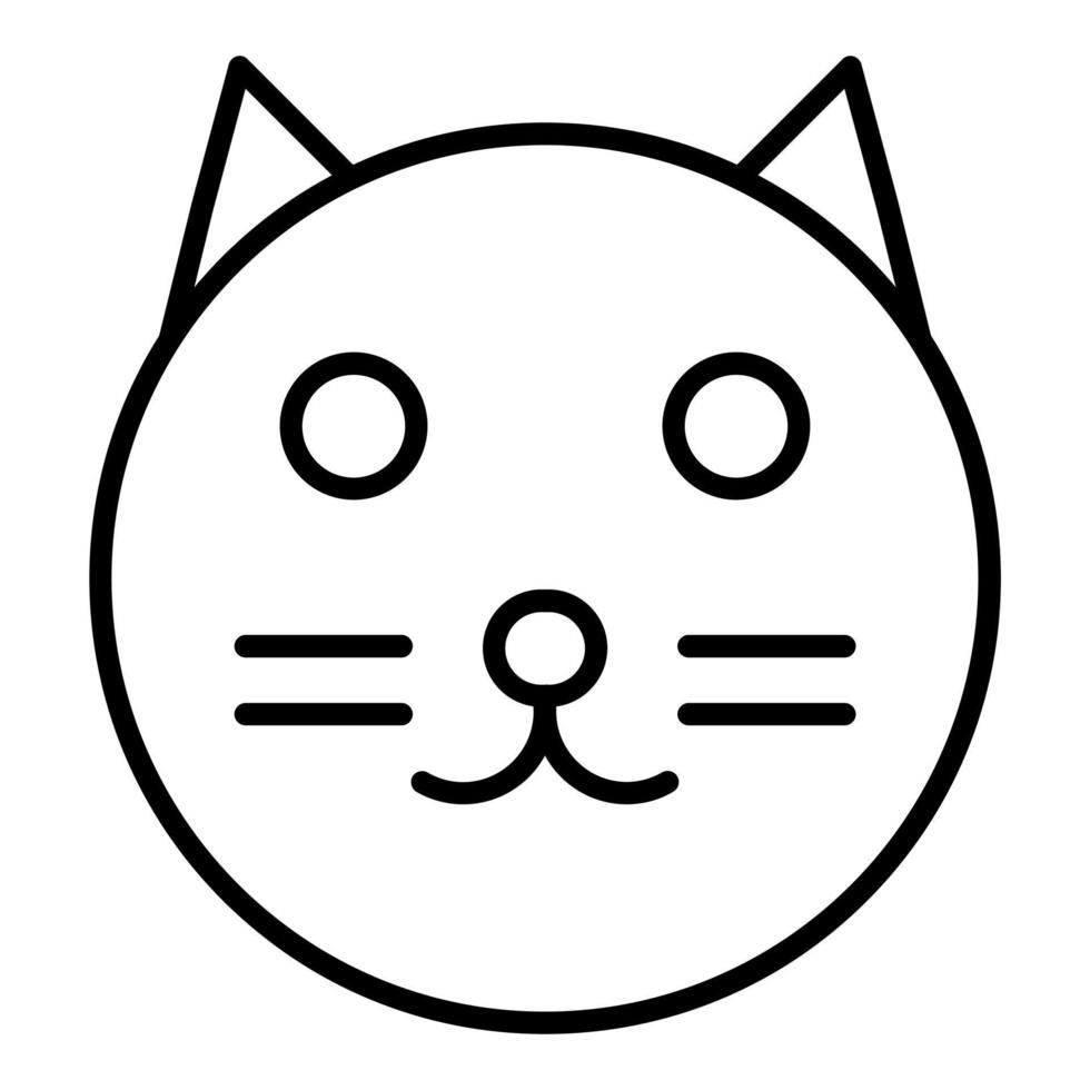 kat pictogramstijl vector