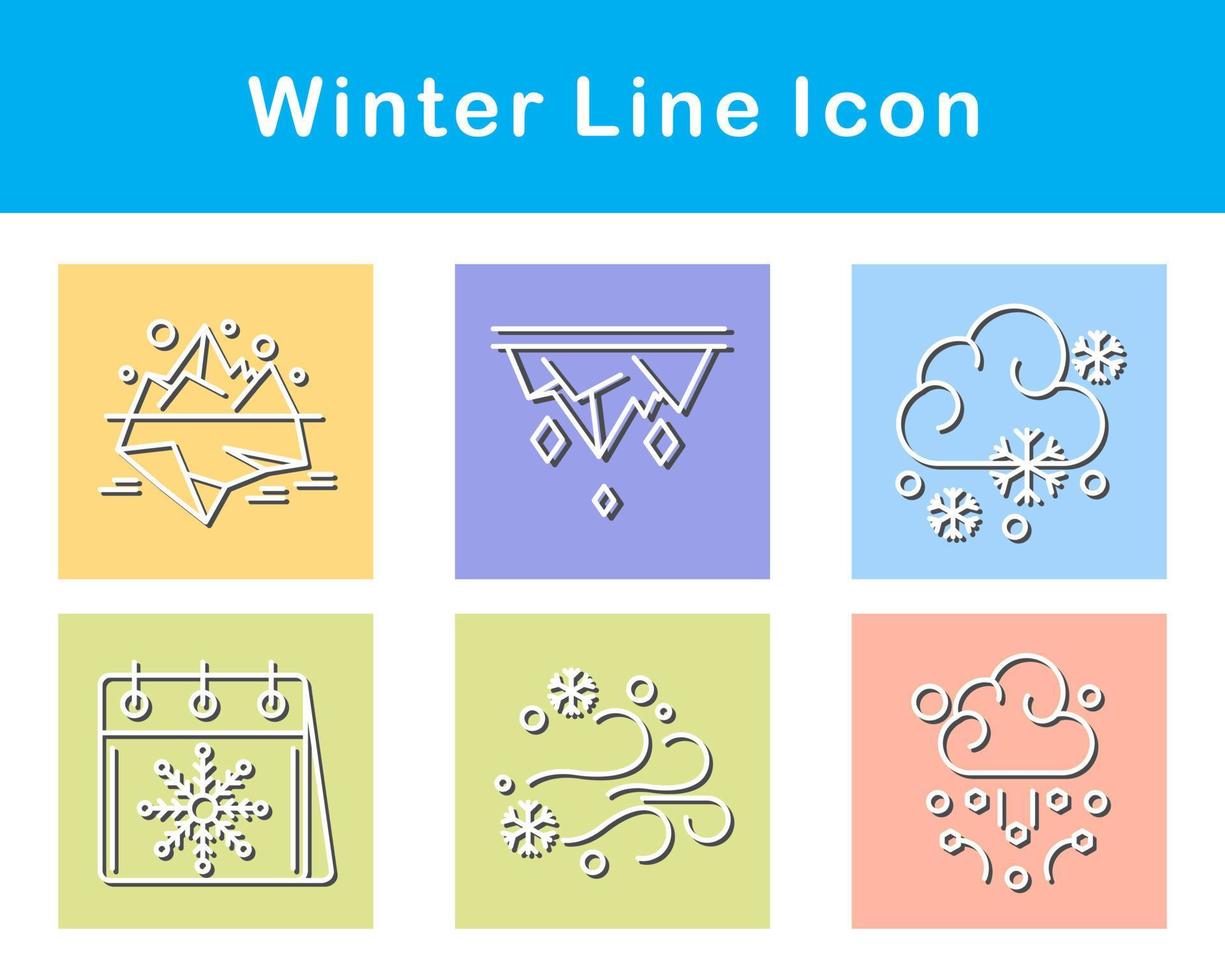 winter vector icoon reeks