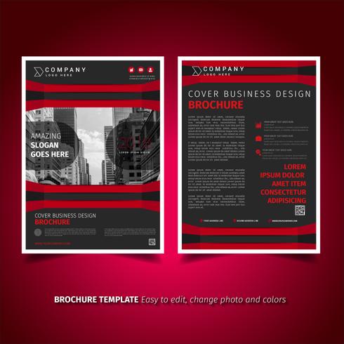 Cool bedrijfsbrochure Flyer ontwerp vector