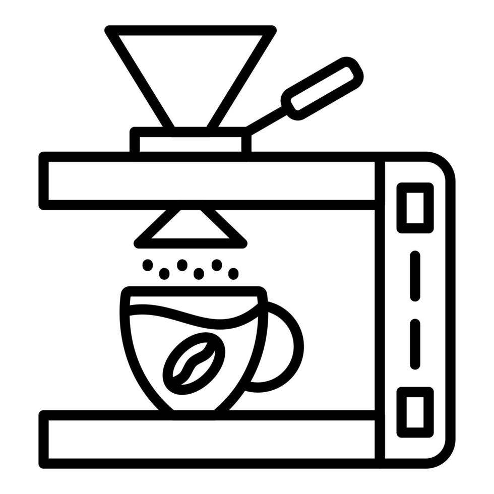 koffie druppelaar icoon stijl vector