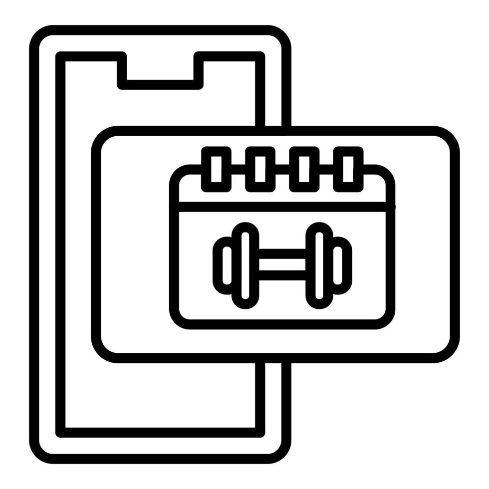 training schema icoon stijl vector