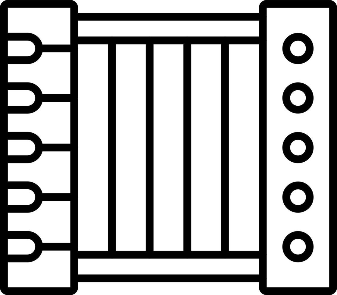 accordeon icoon stijl vector