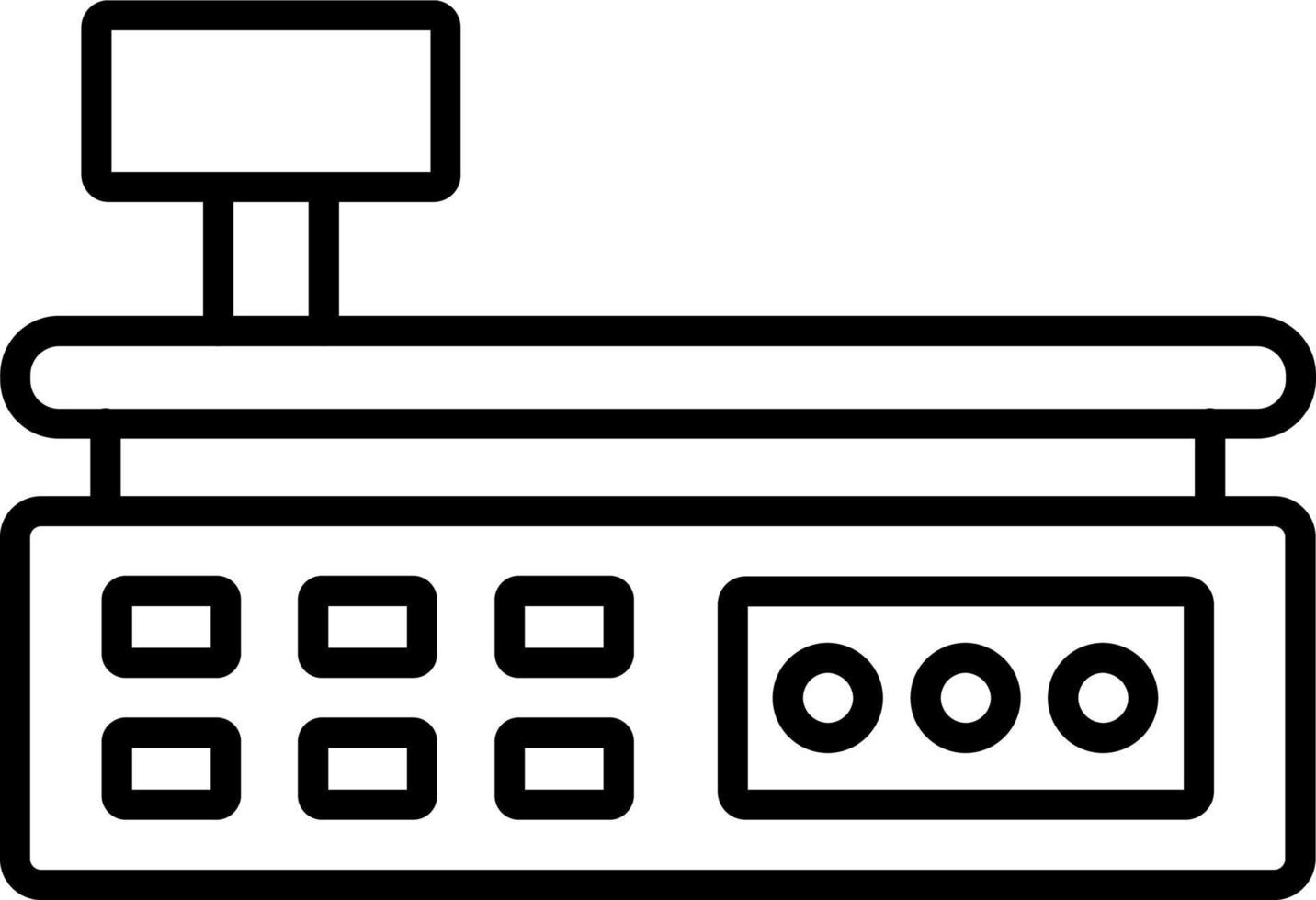 schaal icoon stijl vector