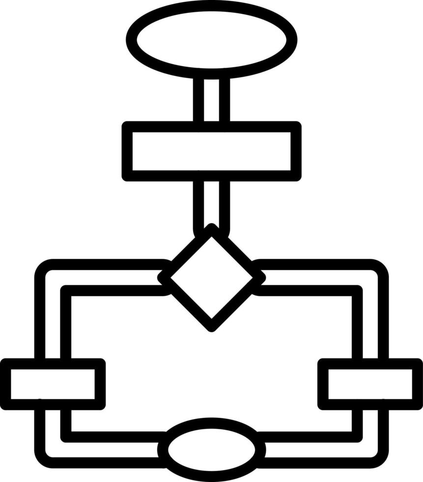 stroomdiagram pictogramstijl vector