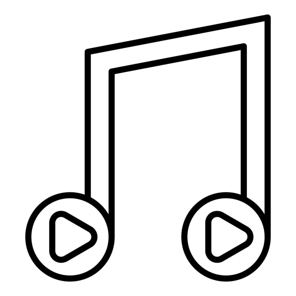 muziek- spelen icoon stijl vector