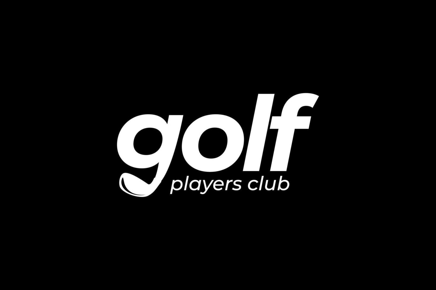 golf symbool logo ontwerp vector sjabloon. golf club creatief logotype concept icoon