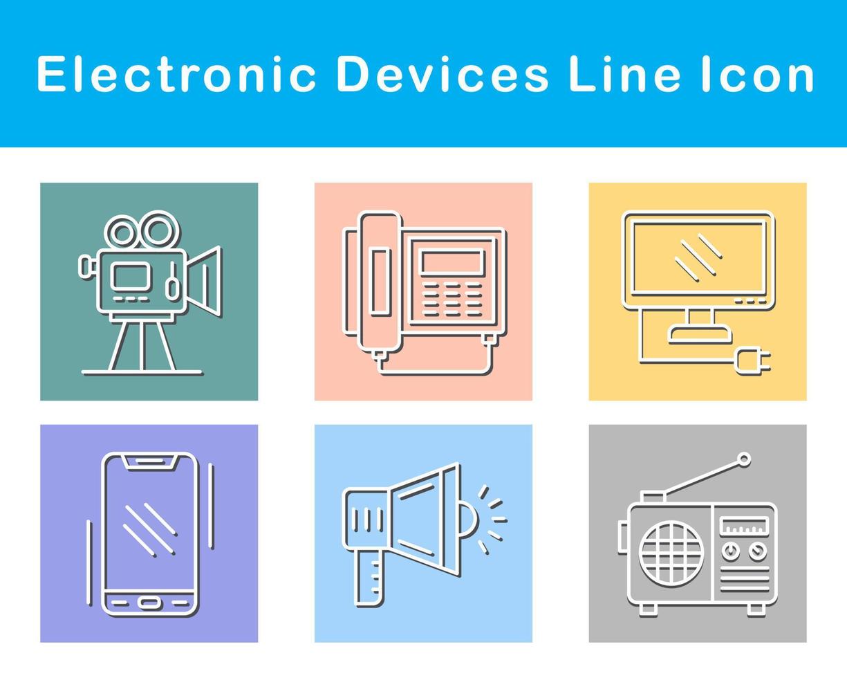 elektronisch apparaten vector icoon reeks