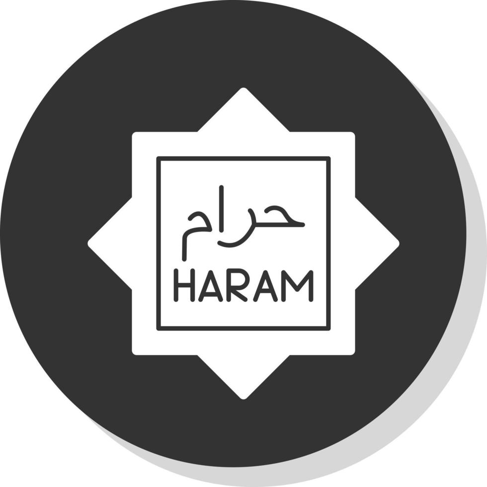 haram vector icoon ontwerp