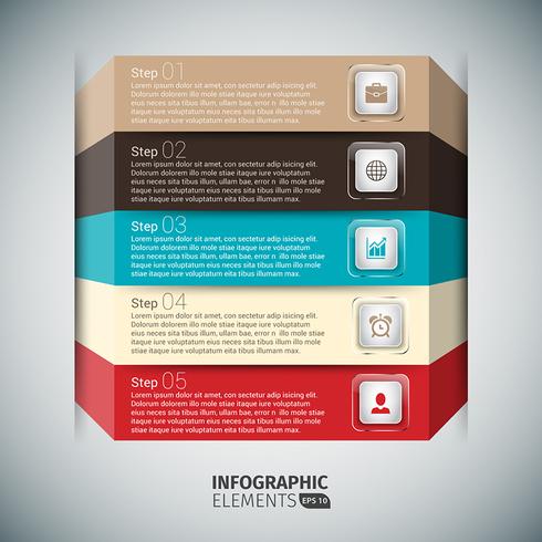 Presentatiekaart zakelijke Infographics vector