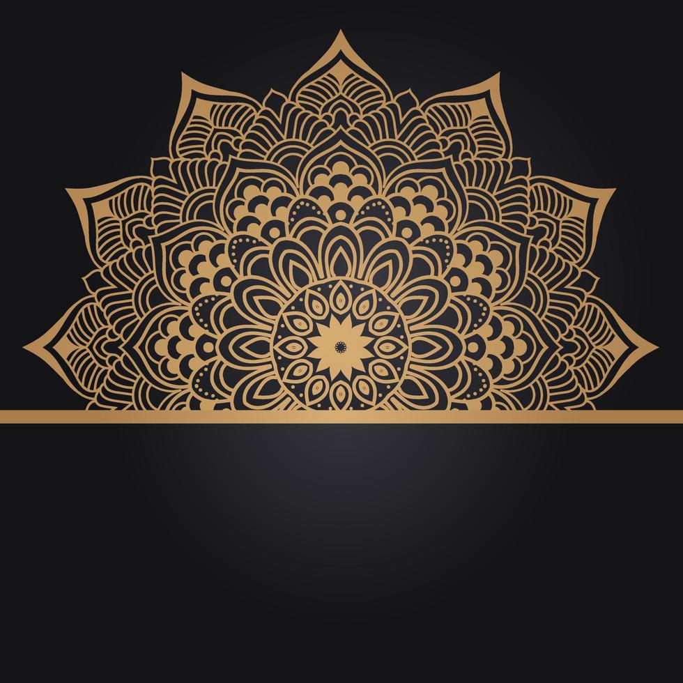 luxe mandala achtergrondontwerp vector