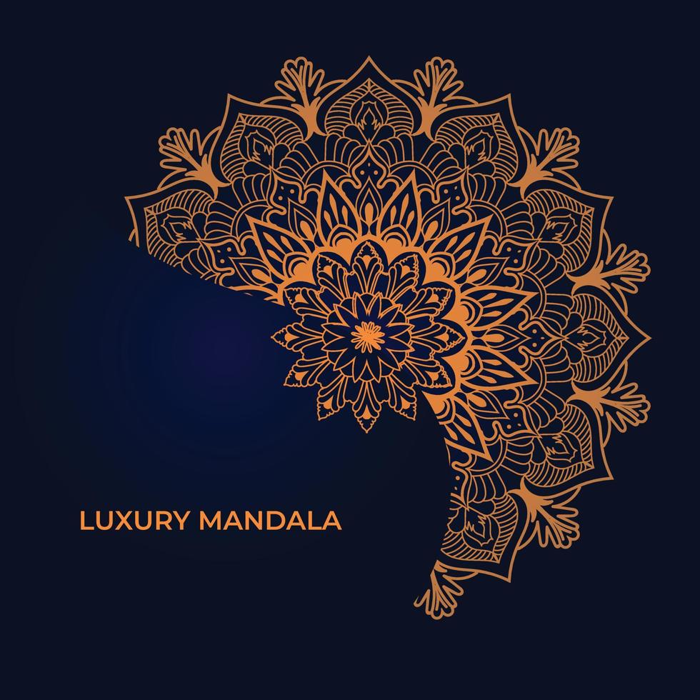 luxe mandala achtergrondontwerp vector