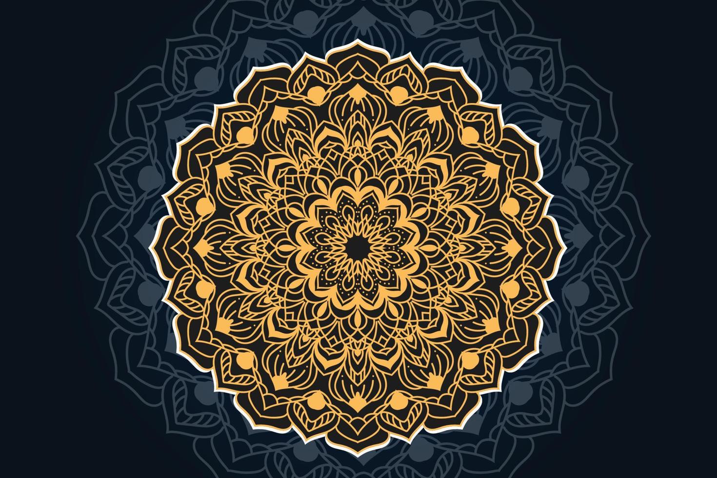 luxe decoratieve mandala ontwerp achtergrond vector