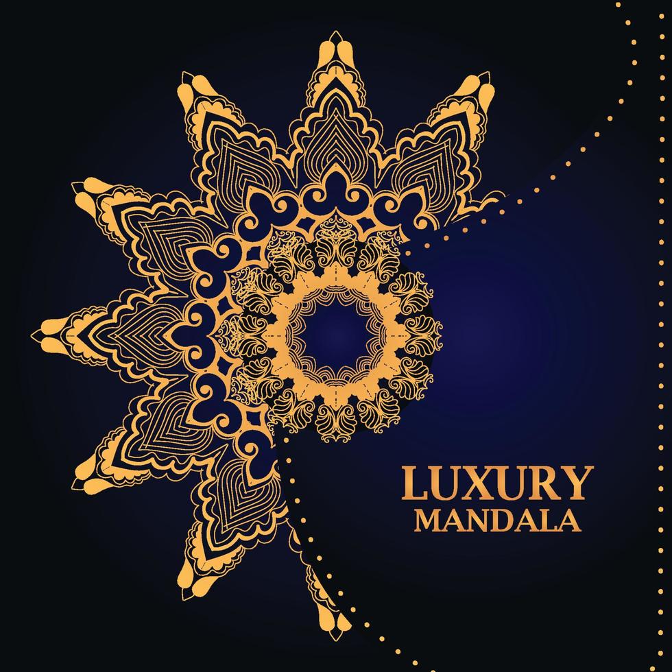 luxe decoratieve mandala ontwerp achtergrond vector