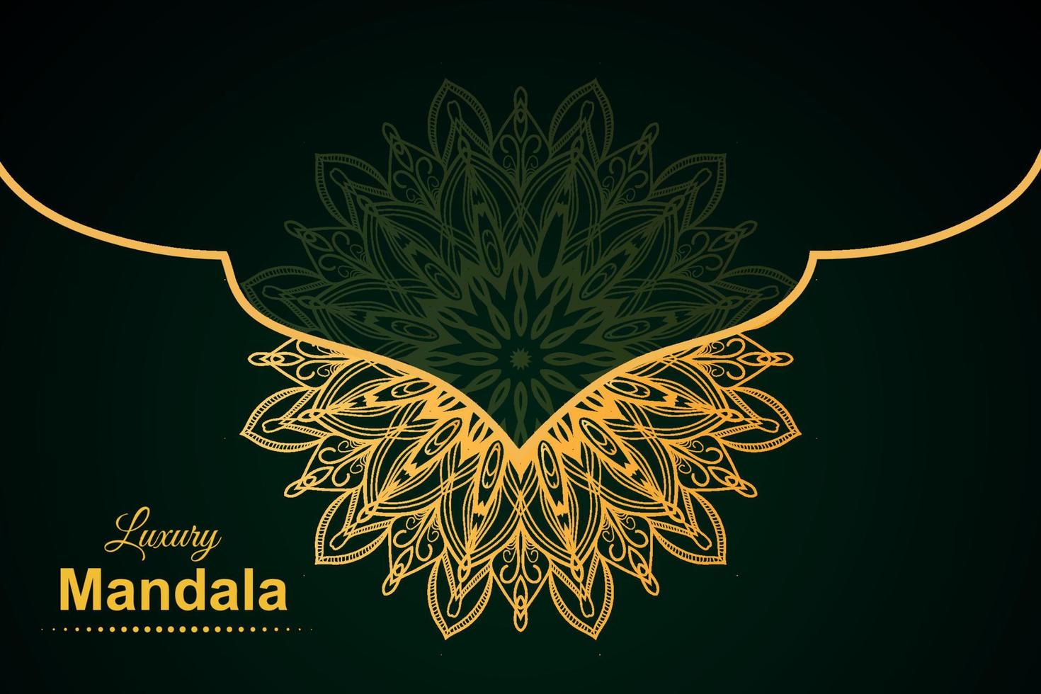 luxe mandala achtergrondontwerp vector