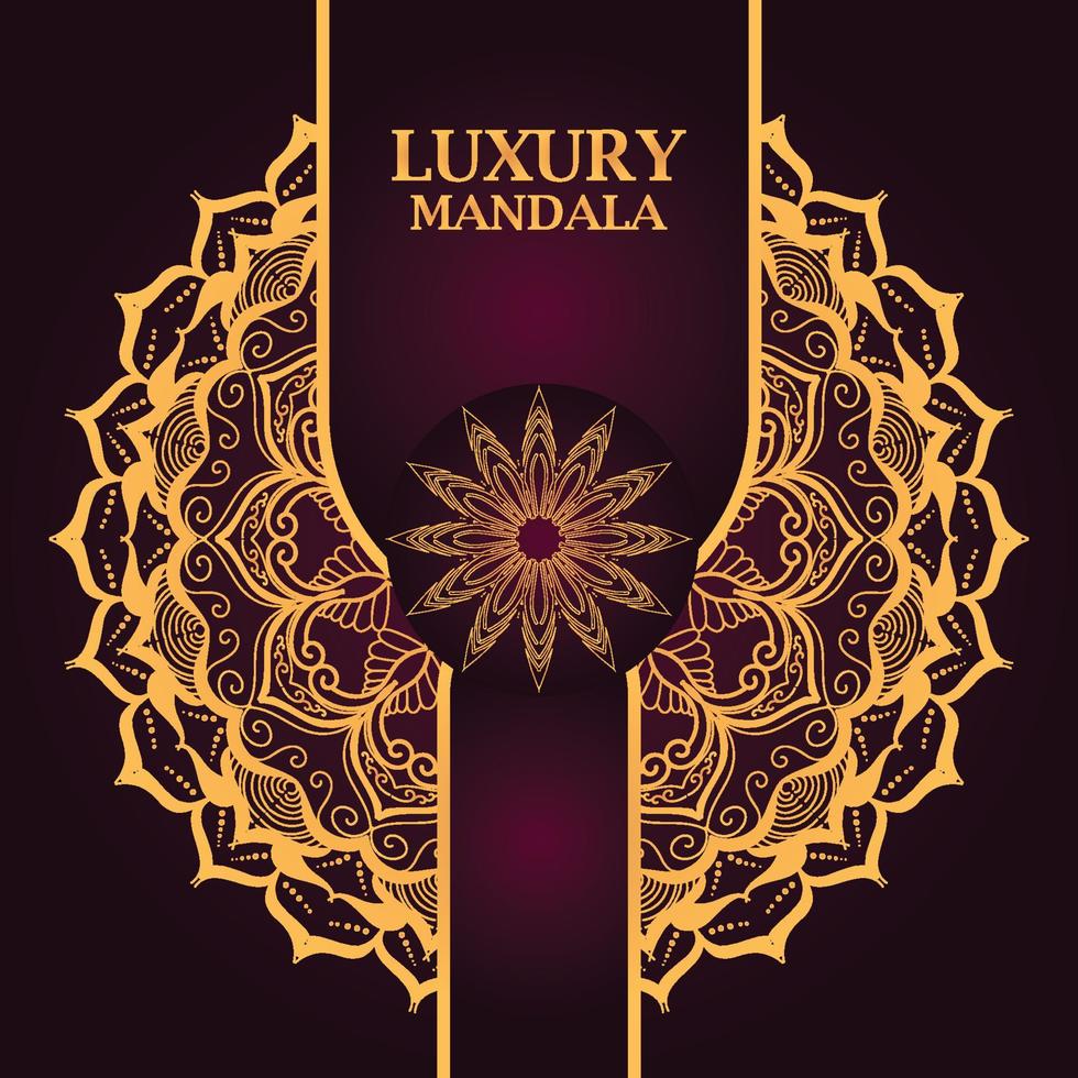 luxe decoratieve mandala ontwerp achtergrond vector