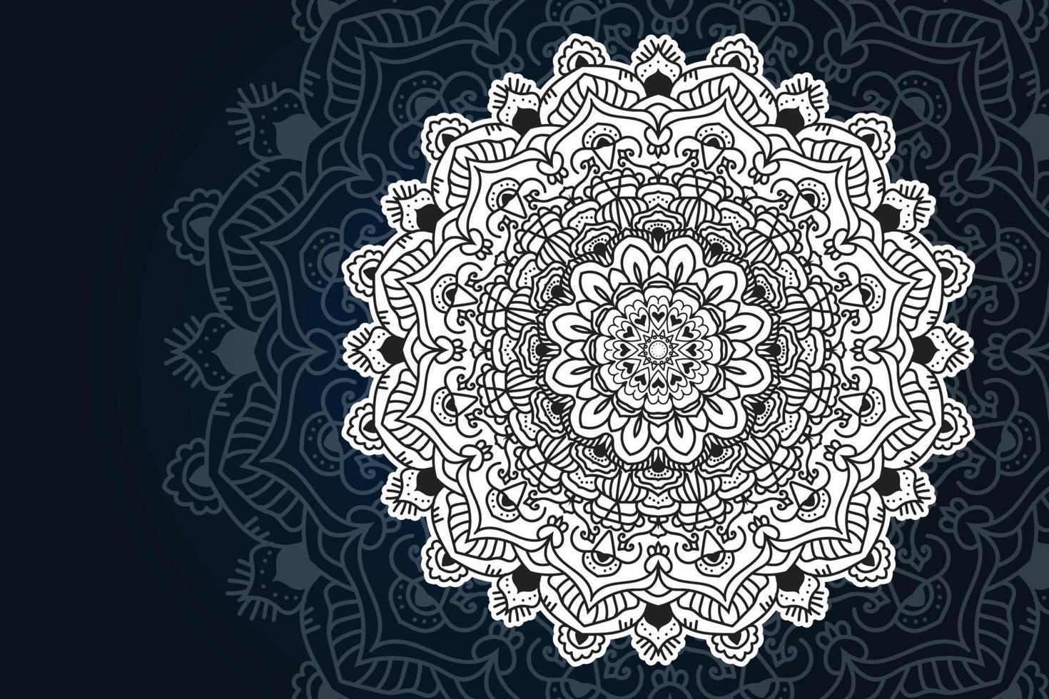 luxe decoratieve mandala ontwerp achtergrond vector