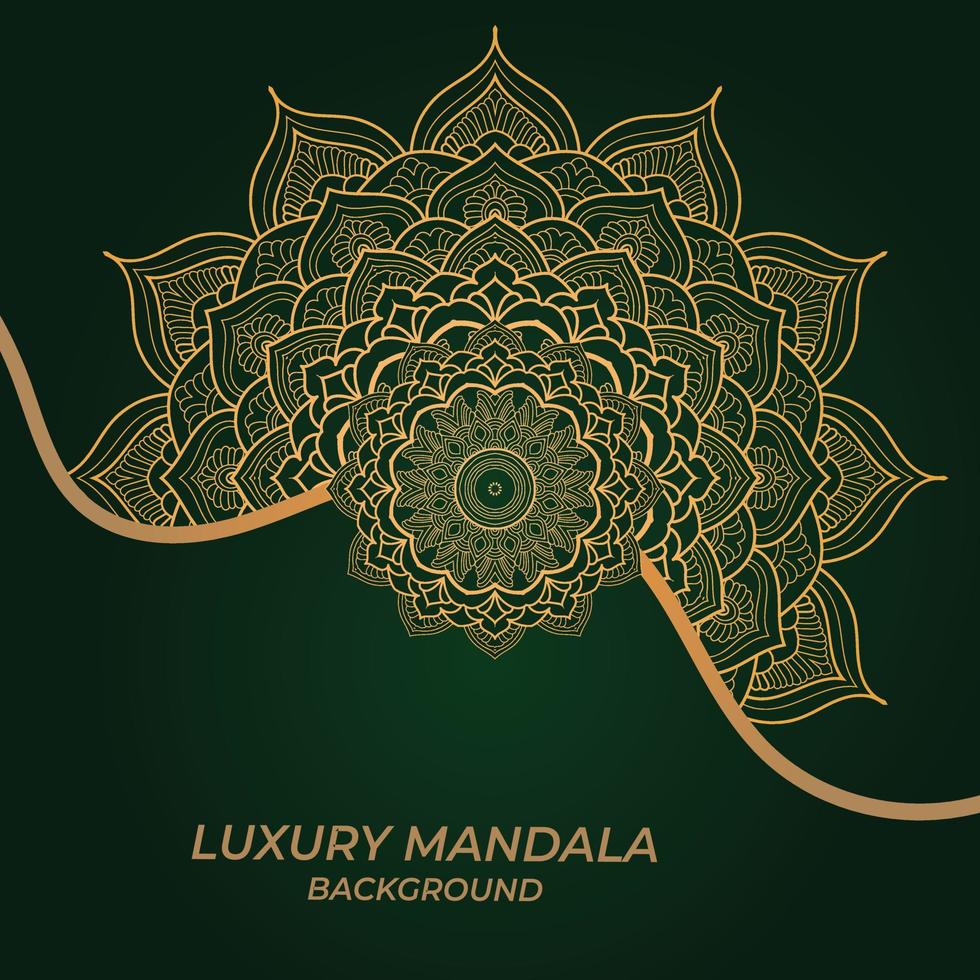 luxe decoratieve mandala ontwerp achtergrond vector