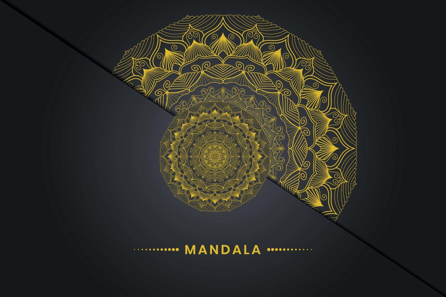 luxe mandala achtergrondontwerp vector